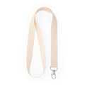 Roomer - Lanyard de algodón con mosquetón - Crudo