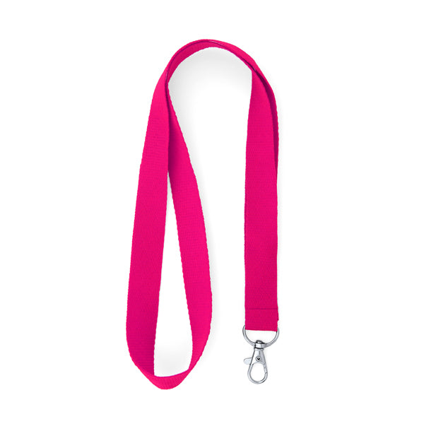 Host - Lanyard de poliéster con mosquetón - Rosa Claro