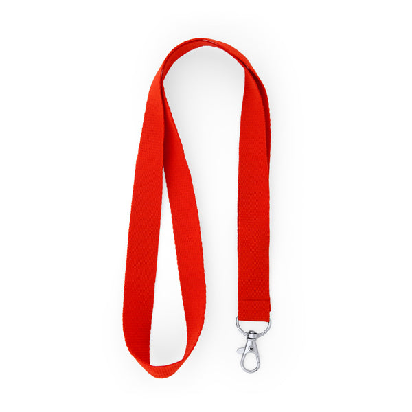 Host - Lanyard de poliéster con mosquetón - Rojo
