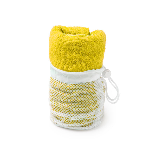 Kelsey - Toalla absorbente realizada en microfibra 185 g/m² - Amarillo