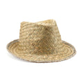 Galaxy - Sombrero de paja natural con banda confort interior - Verde Kaki