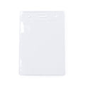 Tabor - Identificador transparente de PVC de diseño vertical - Transparente