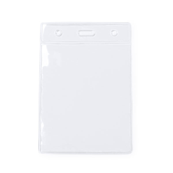 Tabor - Identificador transparente de PVC de diseño vertical - Transparente