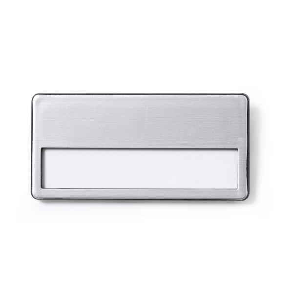 Ganda - Identificador con frontal de aluminio - Plata