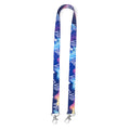 Sinatra - Lanyard de poliéster doble con mosquetón especial para sublimación - Blanco