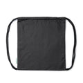 Brest - Mochila de cordones realizada 100% de algodón orgánico de 140 g/m² - Negro