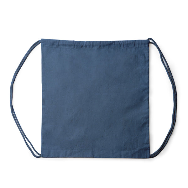 Naska - Mochila de cordones realizada en tela de cáñamo 200 g/m² - Azul Riviera