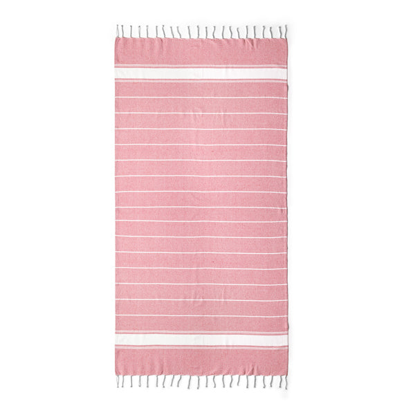 Denia - Pareo de algodón 180 g/m² - Rojo
