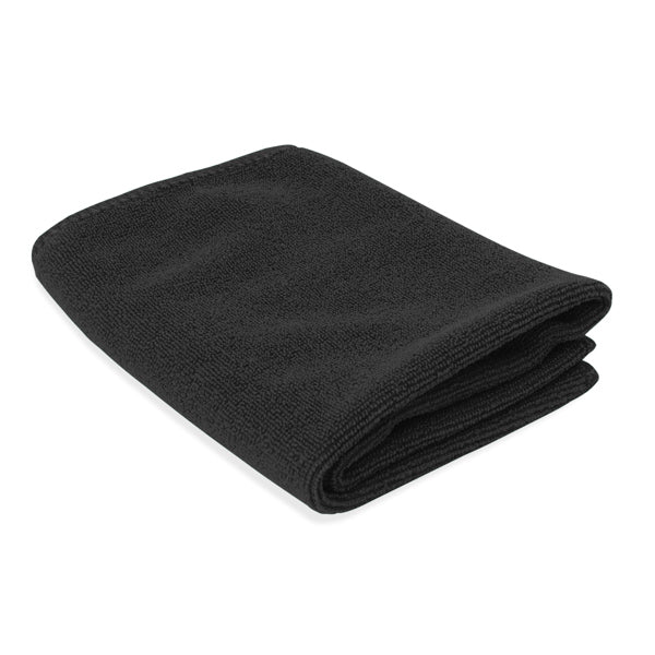 Bay - Toalla de mano realizada en absorbente microfibra de 345 g/m² - Negro