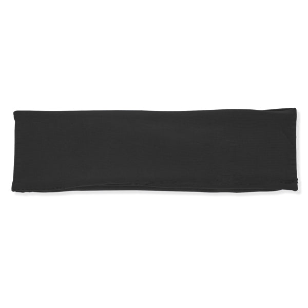 Olympia - Cinta elástica deportiva para la cabeza realizada en suave microfibra - Negro