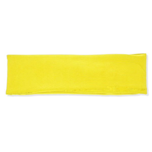 Olympia - Cinta elástica deportiva para la cabeza realizada en suave microfibra - Amarillo
