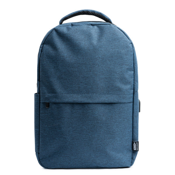 Gregor - Mochila de poliéster reciclado RPET 600D con diseño vigoré - Royal