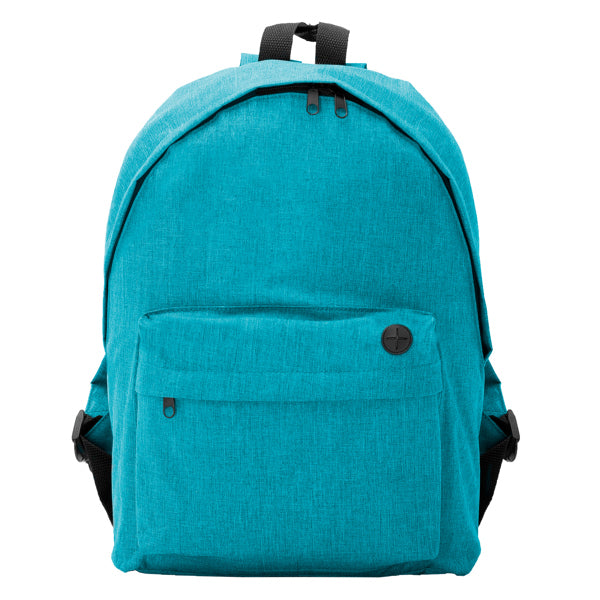 Teros - Mochila clásica de poliéster 300D con acabado jaspeado - Turquesa Vigore
