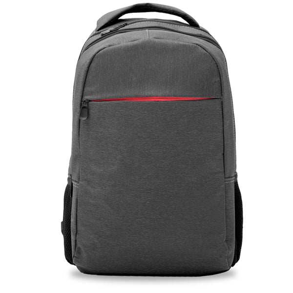 Chucao - Mochila para portátil de poliéster en diseño jaspeado - Negro Vigore