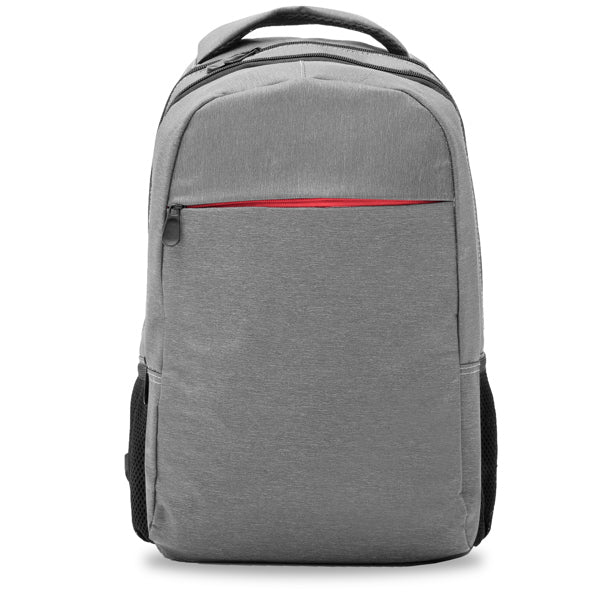 Chucao - Mochila para portátil de poliéster en diseño jaspeado - Gris Vigore
