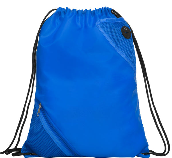 Cuanca - Mochila multiusos con cordones de ajuste y ojales metálicos - Royal