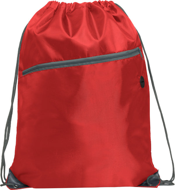 Ninfa - Mochila multiusos con cordones de ajuste a la espalda - Rojo