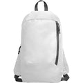 Sison - Mochila pequeña con asas ajustables elaborada en poliéster - Blanco