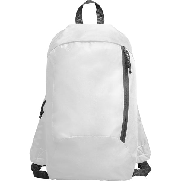 Sison - Mochila pequeña con asas ajustables elaborada en poliéster - Blanco
