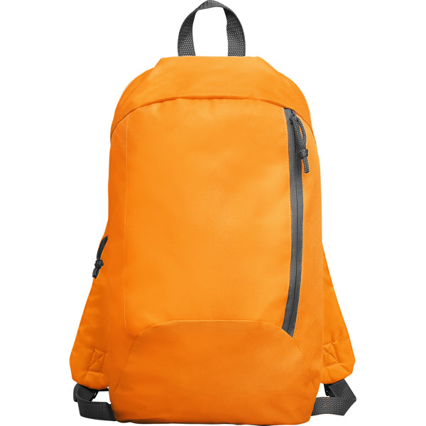 Sison - Mochila pequeña con asas ajustables elaborada en poliéster - Naranja