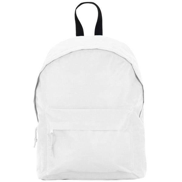 Tucan - Mochila básica elaborada en poliéster 600D, tejido resistente - Blanco