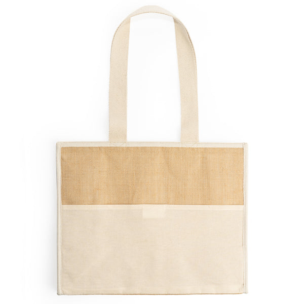 Venice - Bolsa nevera de yute laminado - Crudo
