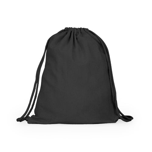 Adare - Mochila 100% de algodón de 105 g/m² con cordones a juego - Negro