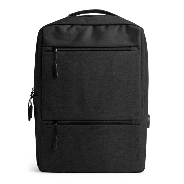 Narvik - Mochila promocional realizada en poliéster 300D - Negro