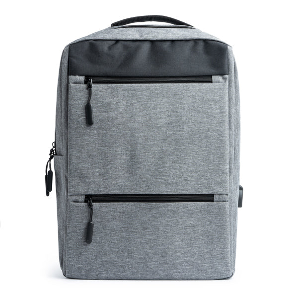 Narvik - Mochila promocional realizada en poliéster 300D - Gris Vigore