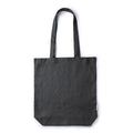 Mafil - Bolsa realizada en tela de cáñamo con fuelle - Negro