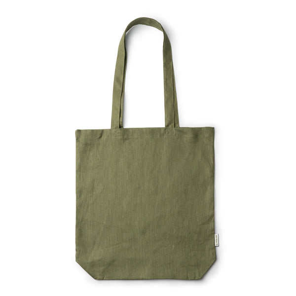 Mafil - Bolsa realizada en tela de cáñamo con fuelle - Verde Aventura