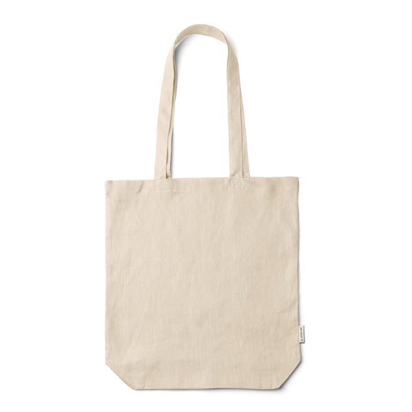 Mafil - Bolsa realizada en tela de cáñamo con fuelle - Crudo