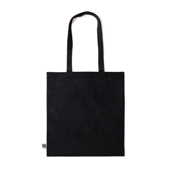 Kimex - Bolsa 100% algodón Fairtrade de 180 g/m² a color - Negro