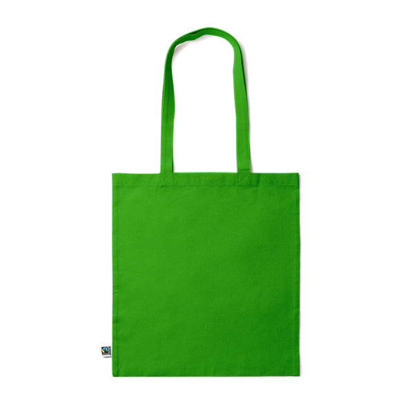 Kimex - Bolsa 100% algodón Fairtrade de 180 g/m² a color - Verde Helecho