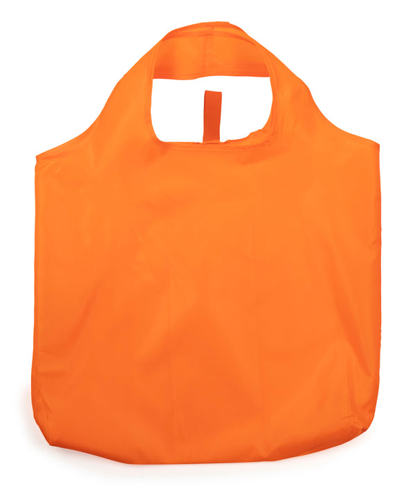 Toco - Bolsa de la compra plegable en suave poliéster 190T en acabado cosido - Naranja
