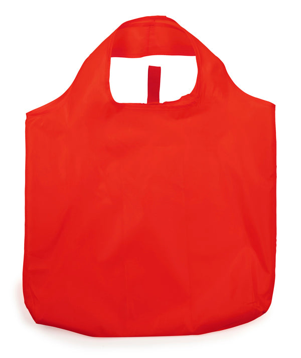 Toco - Bolsa de la compra plegable en suave poliéster 190T en acabado cosido - Rojo