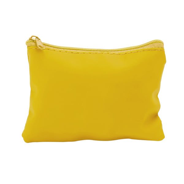 Medea - Monedero con cremallera y tirador del mismo color a juego - Amarillo
