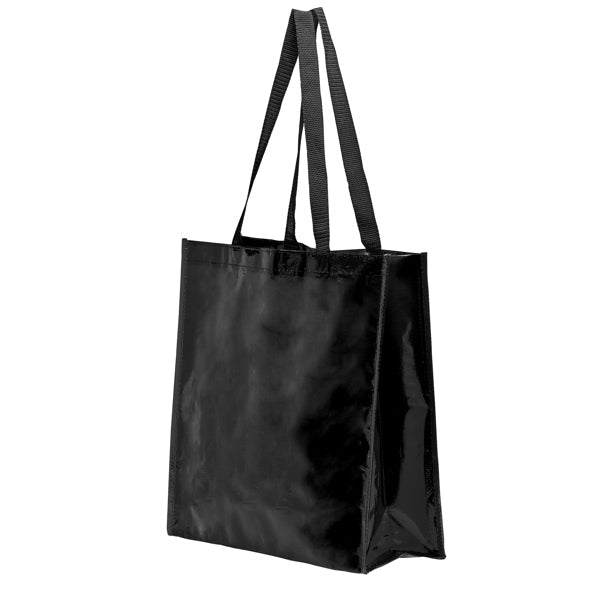 Coast - Bolsa reutilizable de acabado laminado brillante - Negro