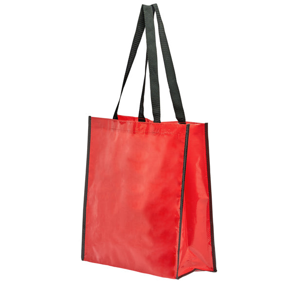 Coast - Bolsa reutilizable de acabado laminado brillante - Rojo