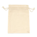 Ardea - Bolsa estilo saco de algodón 105 g/m² con cordones de auto-cierre - Crudo