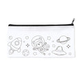 Solaz - Estuche infantil de non-woven con diseño para colorear - Blanco