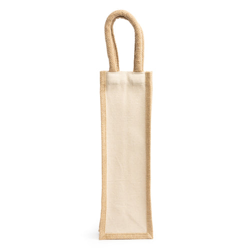 Belona - Bolsa de yute laminado y algodón - Crudo
