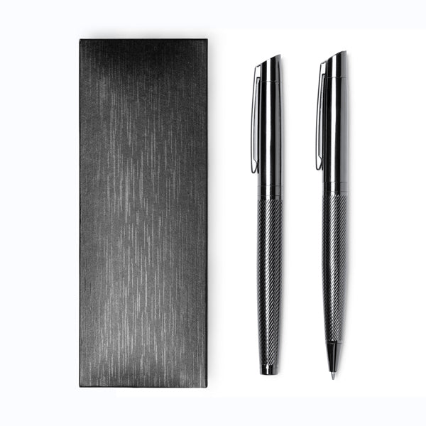 Reydon - Set compuesto por roller y portaminas de mecanismo giratorio - Negro