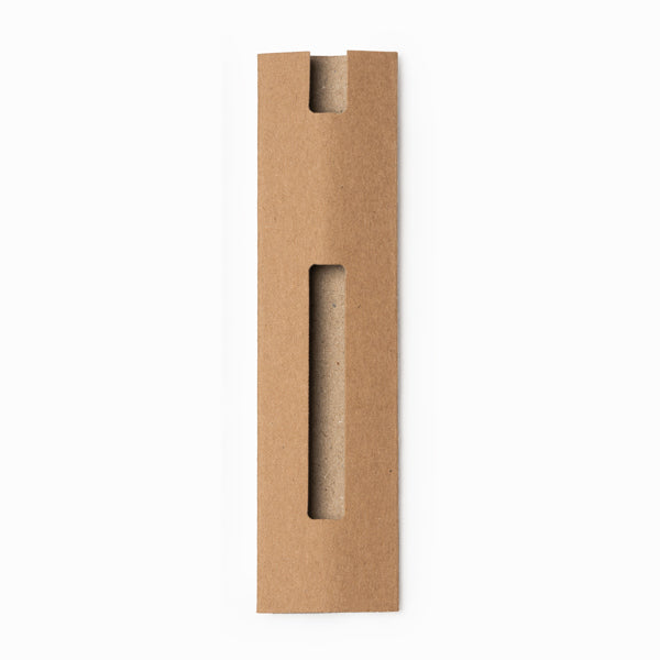 Burton - Funda de cartón con ventana para bolígrafo - Crudo