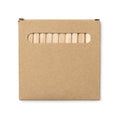 Koel - Set de 12 lápices de colores de madera en caja de cartón reciclado - Crudo