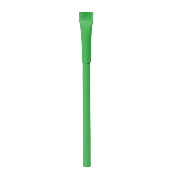 Liande - Bolígrafo de cartón reciclado con capucha - Verde Helecho