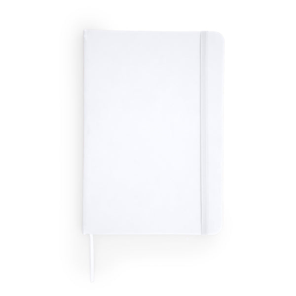 Alba - Bloc de notas A5 con tapa rígida de polipiel - Blanco