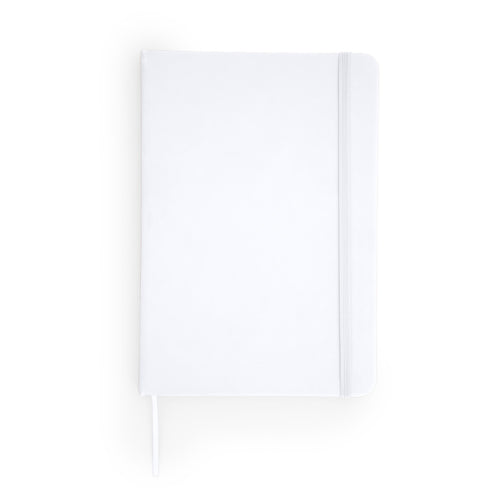 Alba - Bloc de notas A5 con tapa rígida de polipiel - Blanco