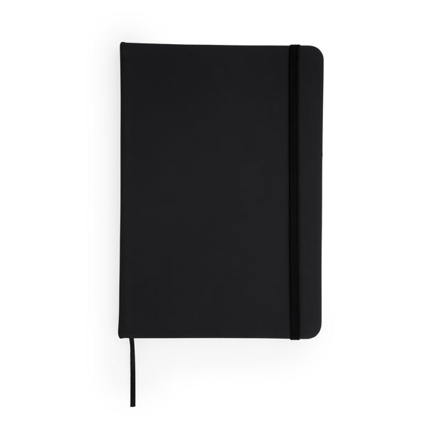 Coral - Bloc de notas A6 con tapa rígida de polipiel - Negro