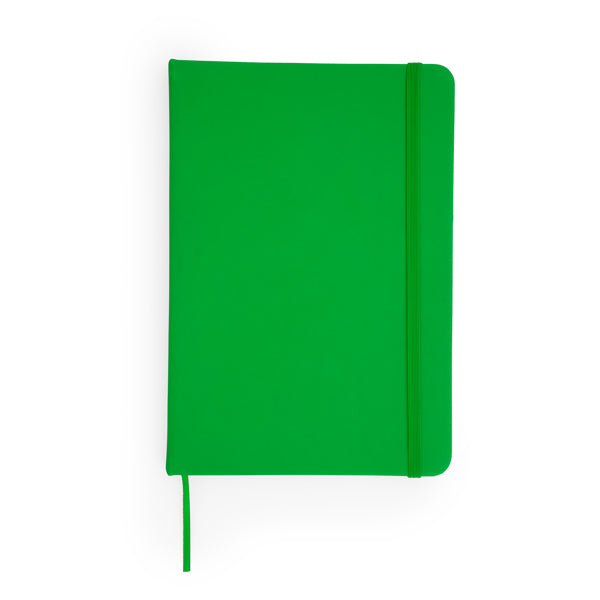 Coral - Bloc de notas A6 con tapa rígida de polipiel - Verde Helecho